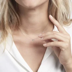 Histoire d'Or Collier Or Blanc Juliane Diamants