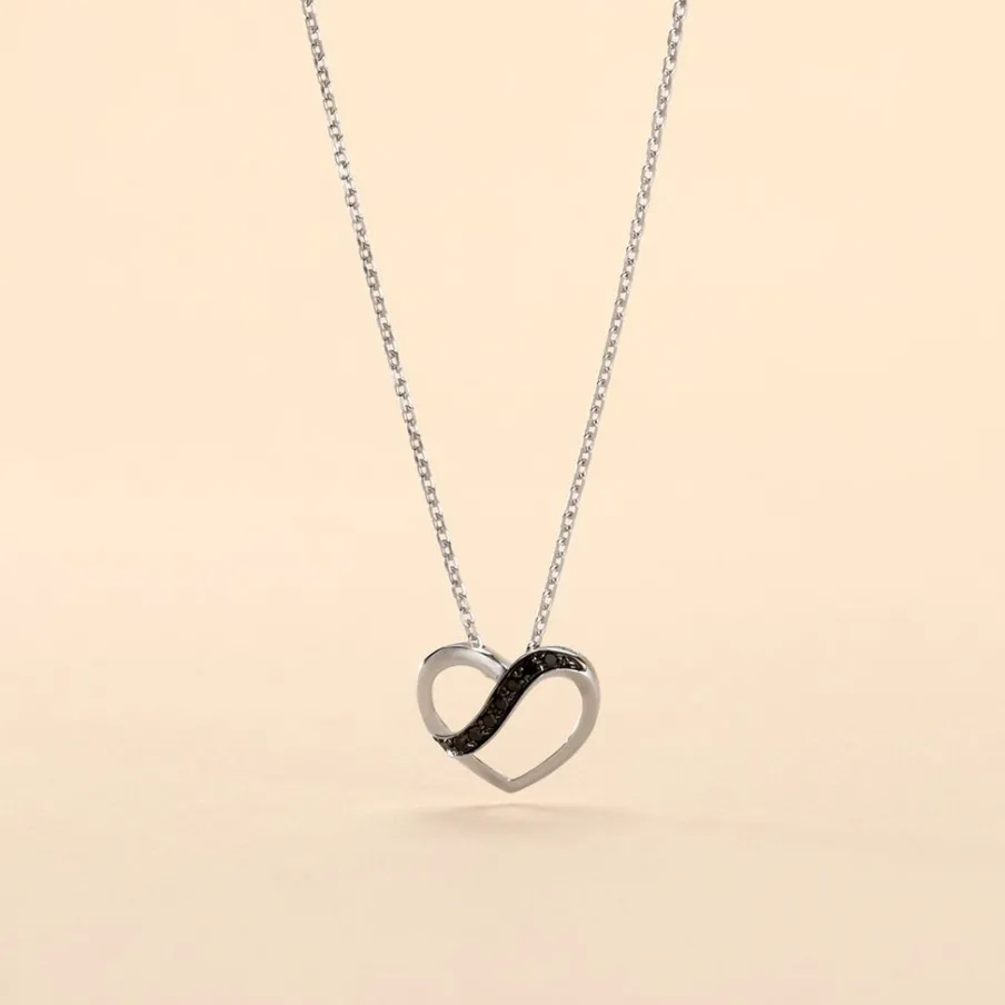 Histoire d'Or Collier Or Blanc Julianoir Diamants