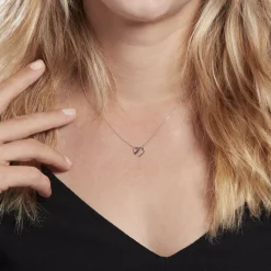 Histoire d'Or Collier Or Blanc Julianoir Diamants