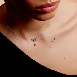 Histoire d'Or Collier Or Blanc Julianoir Diamants