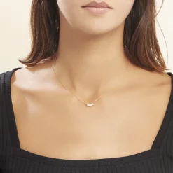 Histoire d'Or Collier Or Blanc Neely Diamants Synthétiques