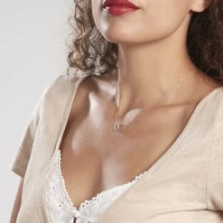 Collier Or Blanc Nesrine Oxydes-Histoire d'Or New