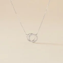 Histoire d'Or Collier Or Blanc Tresha Diamants