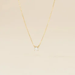 Collier Or Jaune Aphrodite Diamant Synthetique-Histoire d'Or Online