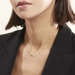 Histoire d'Or Collier Or Jaune Caetlin Emeraude Diamants