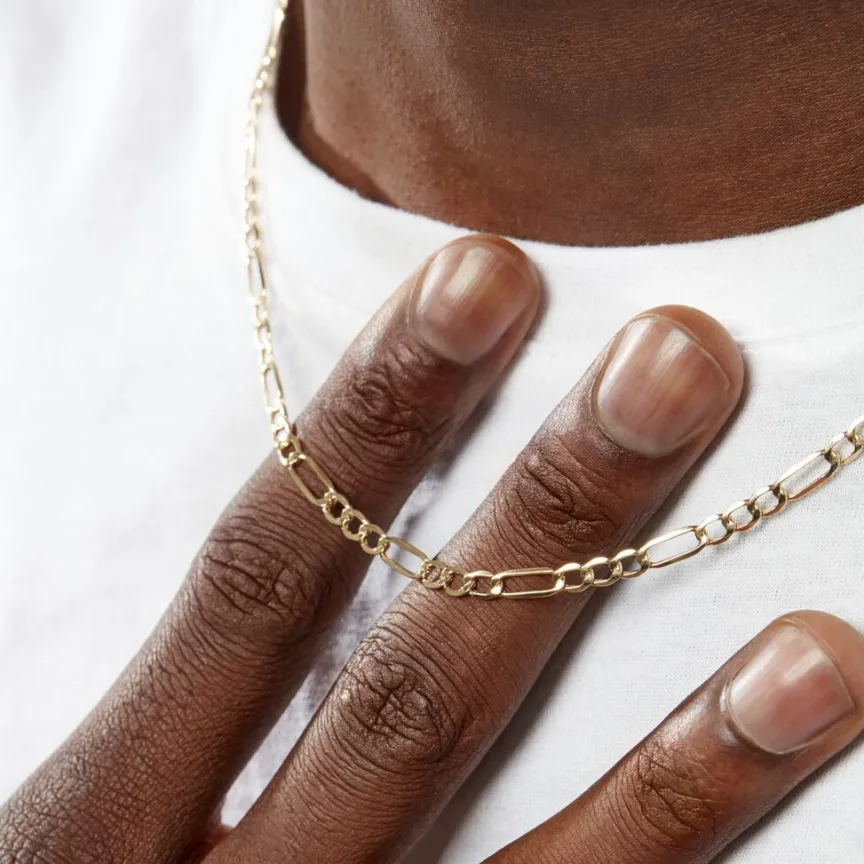 Collier Cameo Maille Alternée 1/3-Histoire d'Or New