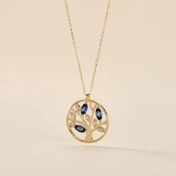 Histoire d'Or Collier Or Jaune Elsebein Saphirs