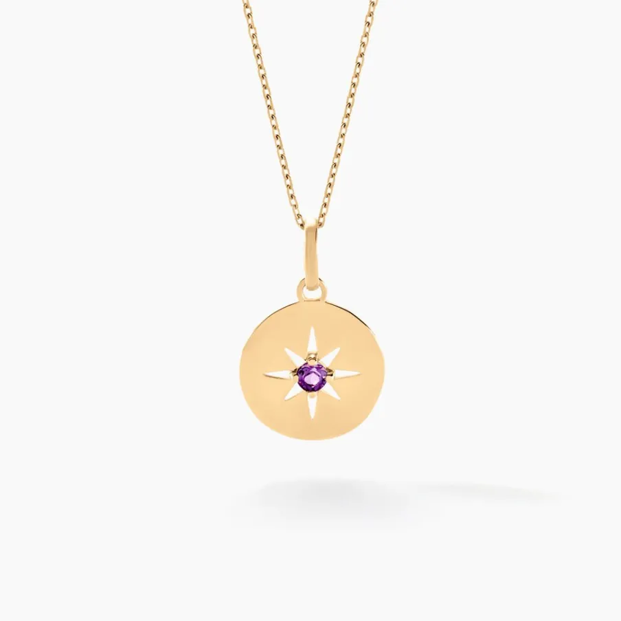 Histoire d'Or Collier Or Jaune Evening Star Amethyste