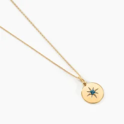 Histoire d'Or Collier Or Jaune Evening Star Topaze Bleu London