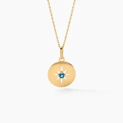 Histoire d'Or Collier Or Jaune Evening Star Topaze Bleu London