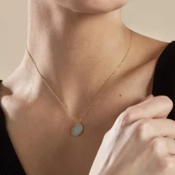 Histoire d'Or Collier Or Jaune Florica Amazonite