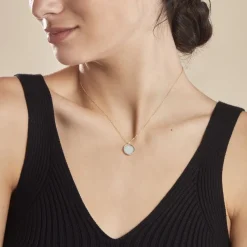 Histoire d'Or Collier Or Jaune Florica Amazonite