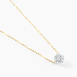 Histoire d'Or Collier Or Jaune Hepsibah Cristal