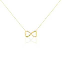 Histoire d'Or Collier Or Jaune Ilyas Oxyde De Zirconium