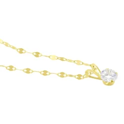 Histoire d'Or Collier Or Jaune Luminae Oxyde De Zirconium