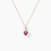 Histoire d'Or Collier Or Rose Clothilde Rhodolite