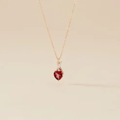 Collier Or Rose Clothilde Rhodolite-Histoire d'Or New