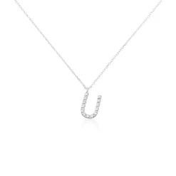 Histoire d'Or Collier Oran Or Blanc Diamant