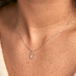 Histoire d'Or Collier Oran Or Blanc Diamant