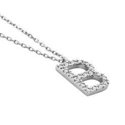 Histoire d'Or Collier Oran Or Blanc Diamant