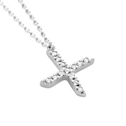 Histoire d'Or Collier Oran Or Blanc Diamant