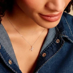 Histoire d'Or Collier Oran Or Blanc Diamant