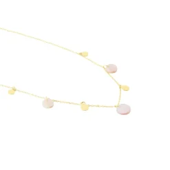 Histoire d'Or Collier Pampilles Colorées Or Jaune Nacre