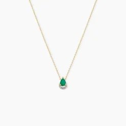 Histoire d'Or Collier Parry Or Jaune Emeraude Diamant