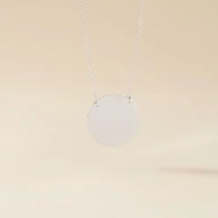 Histoire d'Or Collier Pastille Gravable Or Blanc