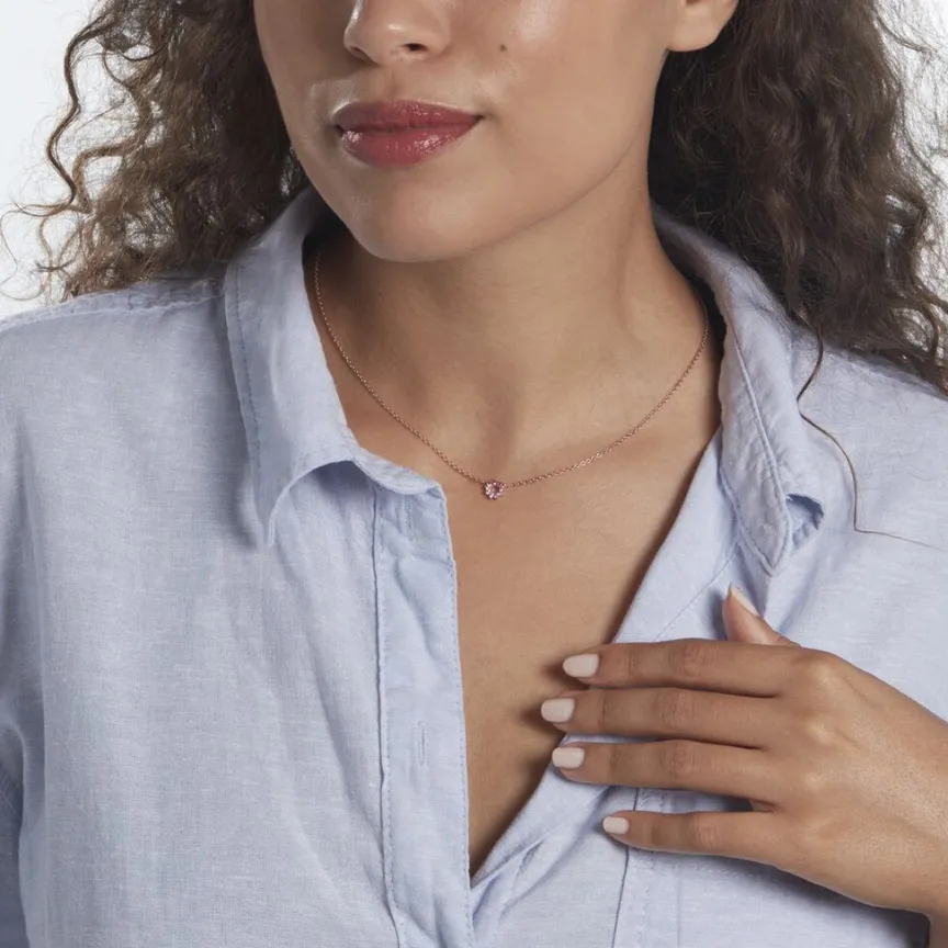 Collier Pavel Argent Rose Oxyde De Zirconium-Histoire d'Or Online