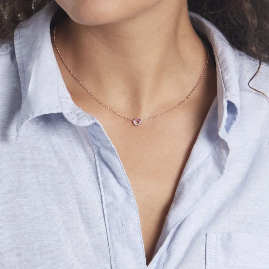 Collier Pavel Argent Rose Oxyde De Zirconium-Histoire d'Or Online