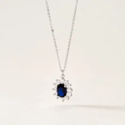 Collier Perez Argent Blanc Oxyde De Zirconium-Histoire d'Or Clearance