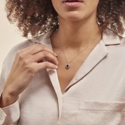 Collier Perez Argent Blanc Oxyde De Zirconium-Histoire d'Or Clearance