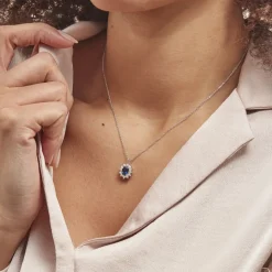 Collier Perez Argent Blanc Oxyde De Zirconium-Histoire d'Or Clearance