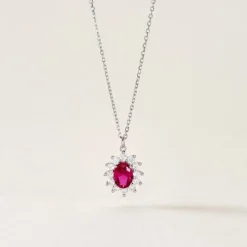 Collier Perez Argent Blanc Oxyde De Zirconium-Histoire d'Or Discount