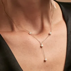 Histoire d'Or Collier Persis Or Jaune Perle De Culture