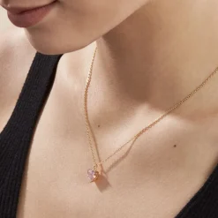 Histoire d'Or Collier Plaqué Or Carpantus Oxyde De Zirconium