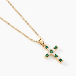 Histoire d'Or Collier Plaqué Or Gaea Pierre Synthétique