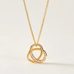 Histoire d'Or Collier Plaqué Or Henia Oxydes De Zirconium