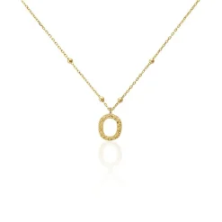 Histoire d'Or Collier Plaqué Or Jaune Lettra