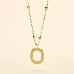 Histoire d'Or Collier Plaqué Or Jaune Lettra