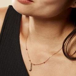 Histoire d'Or Collier Plaqué Or Jaune Lettra