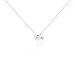 Histoire d'Or Collier Pluton Argent Blanc Oxyde De Zirconium