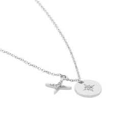 Histoire d'Or Collier Pluton Argent Blanc Oxyde De Zirconium