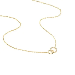 Histoire d'Or Collier Poeae Plaqué Or Jaune Oxyde De Zirconium