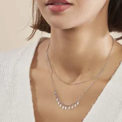 Histoire d'Or Collier Polyna Argent Blanc
