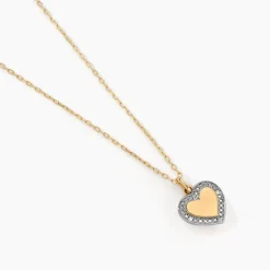 Histoire d'Or Collier Promesse Pour L'eternite Or Jaune Diamant