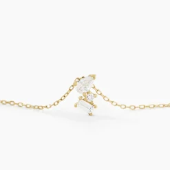 Histoire d'Or Collier Ptolema Or Jaune Diamant Synthétique