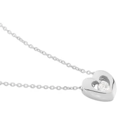 Histoire d'Or Collier Purete Or Blanc Diamant