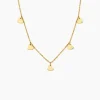 Histoire d'Or Collier Querida Pampilles Acier Jaune